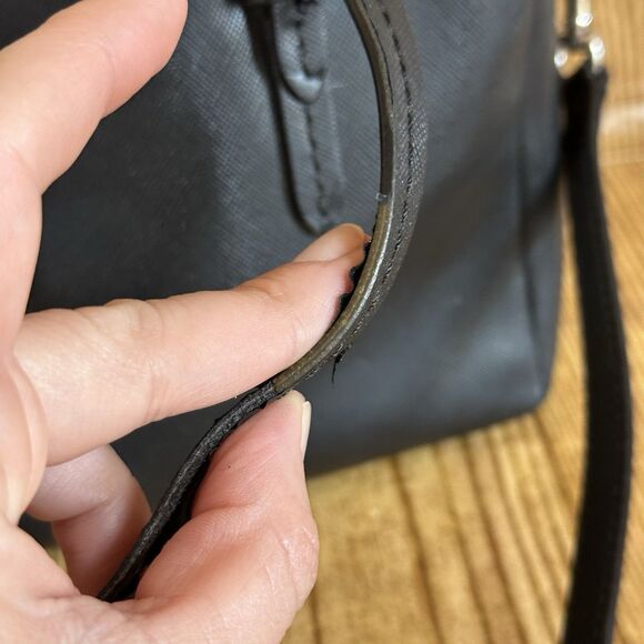 Coach Peyton Bennett Mini Satchel Black Leather Crossbody and Top Handles - Picture 15 of 16